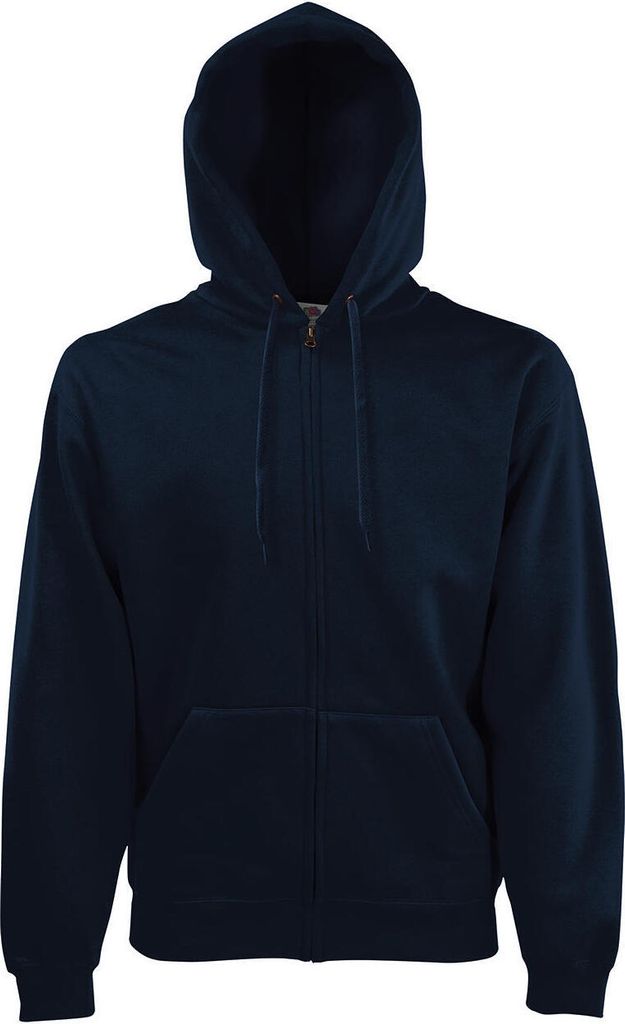 Fruit of the Loom 62-062-0 | Classic Hooded Sweat Jacket - Farbe: Deep Navy - Größe: XL
