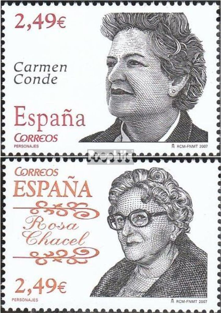 Briefmarken Spanien 2007 Mi 4232-4233 (kompl.Ausg.) gestempelt Persönlichkeiten