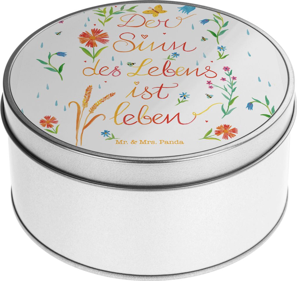 Mr. & Mrs. Panda Kaffeedose Sinn des Lebens - Geschenk, Leben, Aufbewahrungsdosen, Zitat, Motivation, Blechdose, zuckerdose, Outdoor, Keksdose, kek...