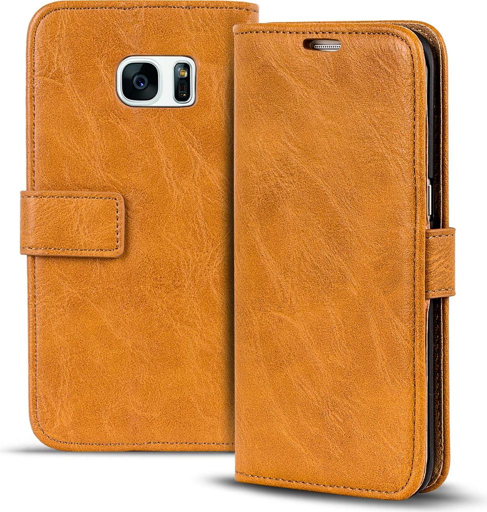 Retro Tasche für Samsung Galaxy S7 Edge Hülle Wallet Case Handyhülle Vintage Slim Cover