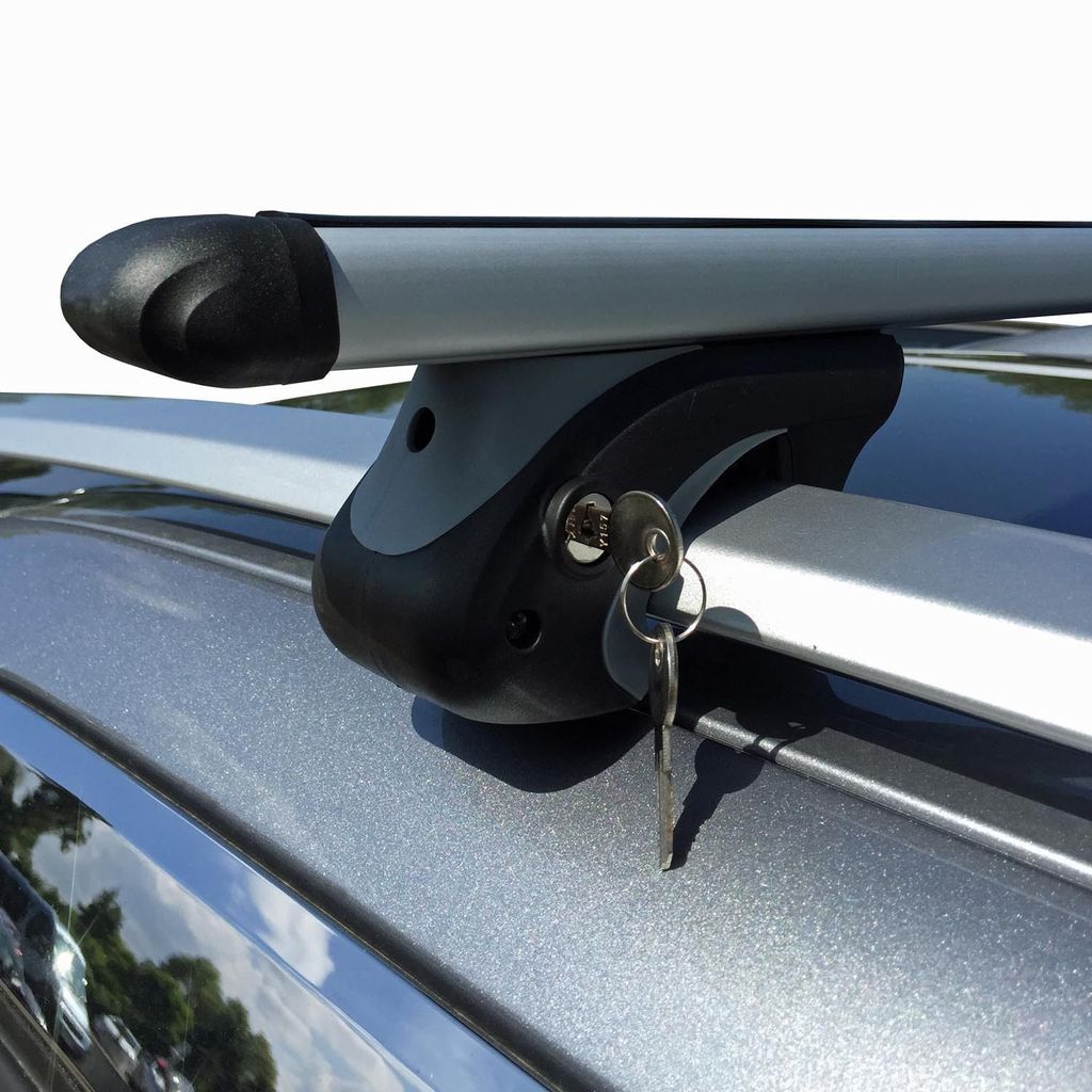 Alu Relingträger VDP L120 kompatibel mit für BMW 3er Touring (Kombi) E91 05-'12 bis Schloss