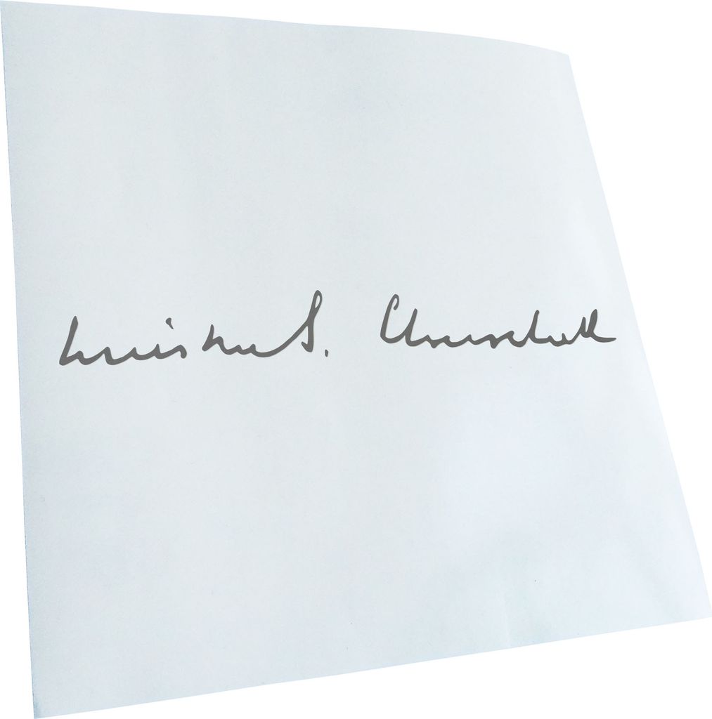 Kiwistar - Autoaufkleber - Winston Churchill - Grau - 40x5cm - Aufkleber für Auto, Laptop, Fahrrad, LKW, Motorrad mehrfarbig JDM Decal Racing