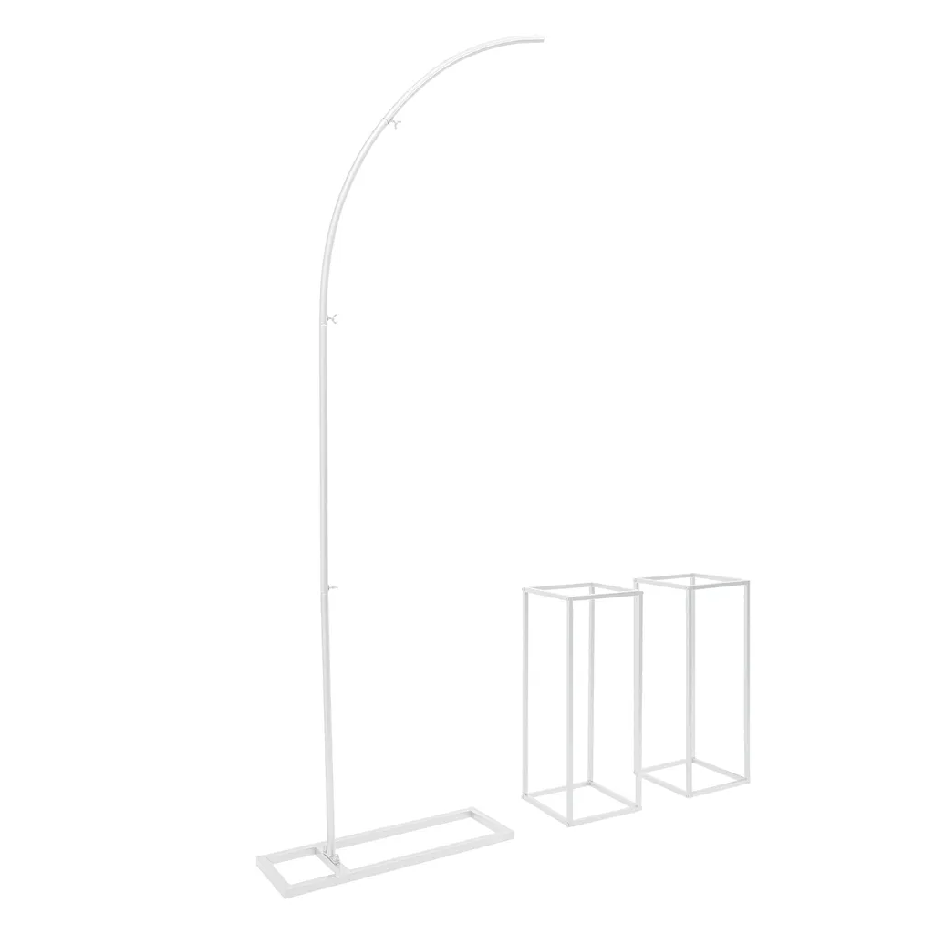 Arche de mariage en métal blanc robuste pour arche fleurie durable