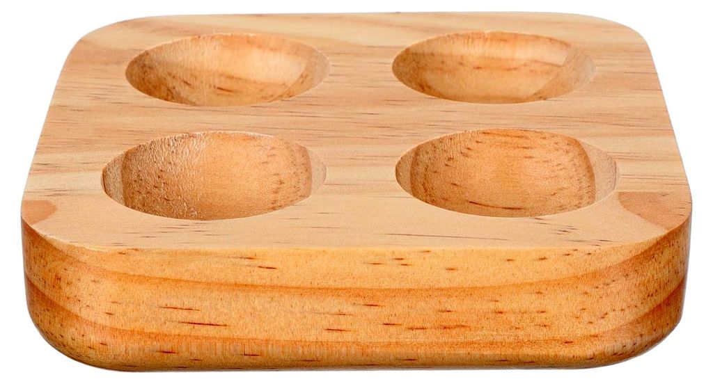 Holz Eierhalter für die Aufbewahrung von Eiern, robuster Küchenorganizer, platzsparend für Kühlschrank und Tischdekoration