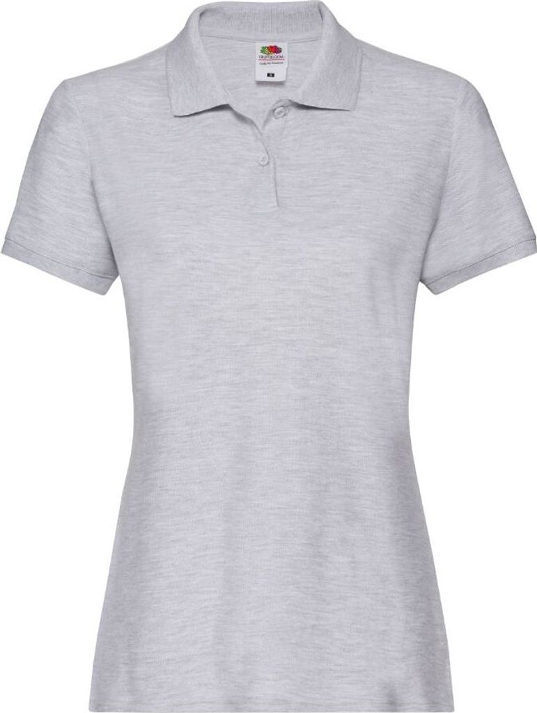 Poloshirt für Damen Lady-Fit Premium Polo - Heather Grau, L