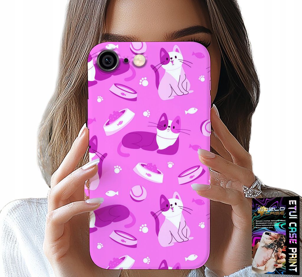Hülle Für Iphone 6 / 6S - Liebe Katze, Katzenmuster, Hülle