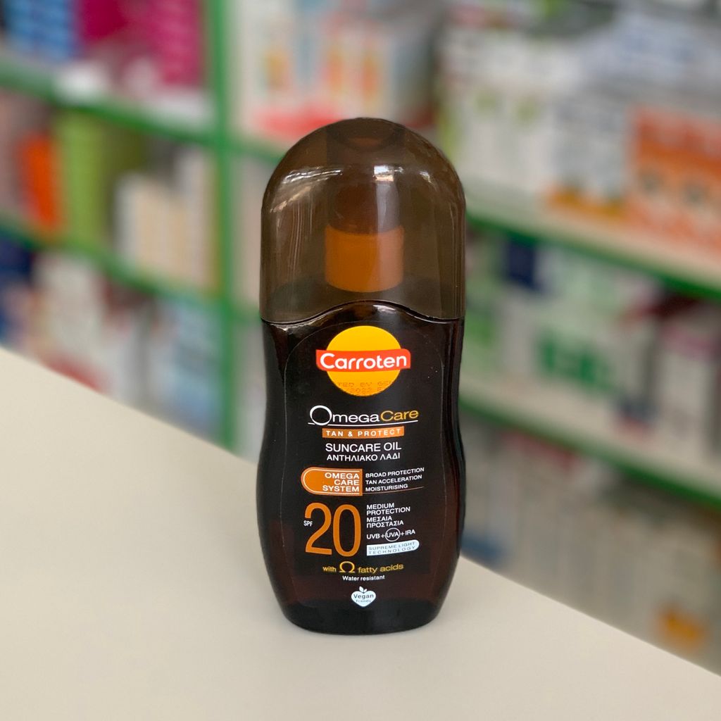 Carroten Omega Care Tan & Protect Öl SPF 20, 125 ml