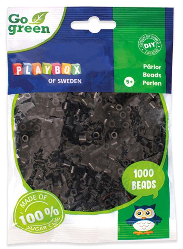 Playbox Bügelperlen Go green Midi 1000 Stk. schwarz Produktbild 
