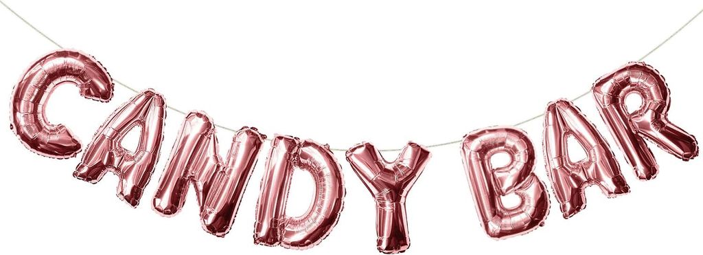 Oblique Unique Candybar Folienballon Girlande JGA Junggesellinnenabschied Hochzeit Geburtstag Party Deko rosé gold