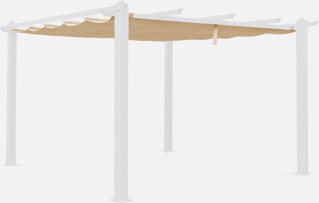 sweeek - Dachplane für Pergola 3x4m - Condate - Beige