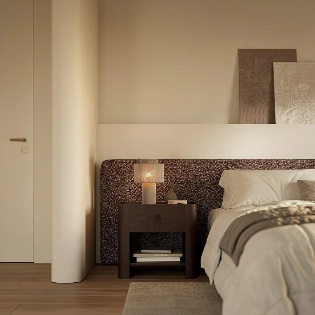 Luminaire d'Appoint Nevada Taupe LUSENZ avec Câble Textile et Socle E27 - 2