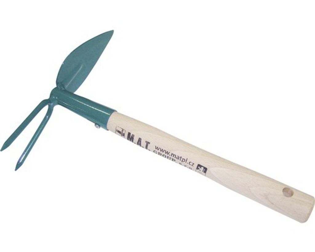 hacke Herz 2 Zinken mit Werkzeug 27cm PROFI Tschechisches Produkt