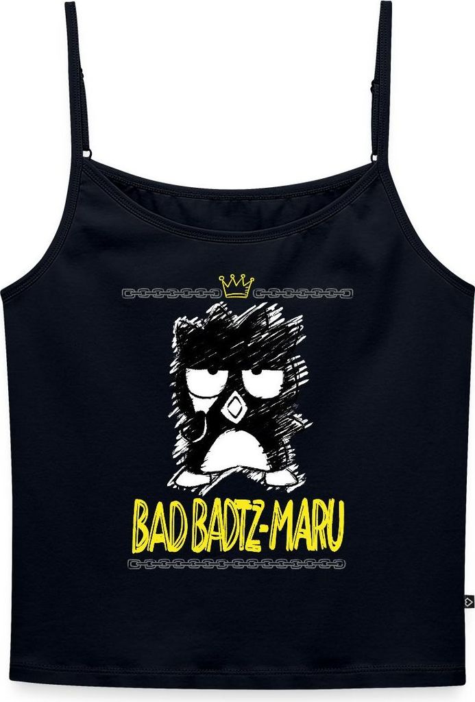 Spreadshirt Bad Badtz Maru Skizzen Stil Frauen Spaghetti Tank Top, L, Navy