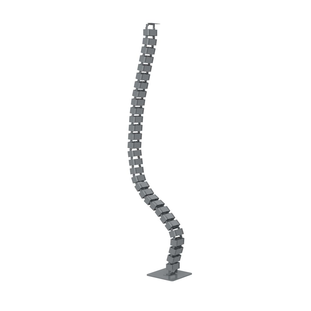 Weiße Kabelabdeckung Kabelrücken schwarz 132,5 cm Organizer
