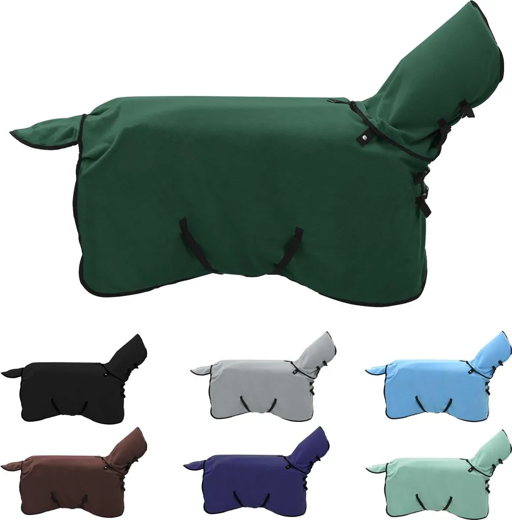 vidaXL Coperta per Cavalli Verde Scuro: Protezione Invernale Robusta