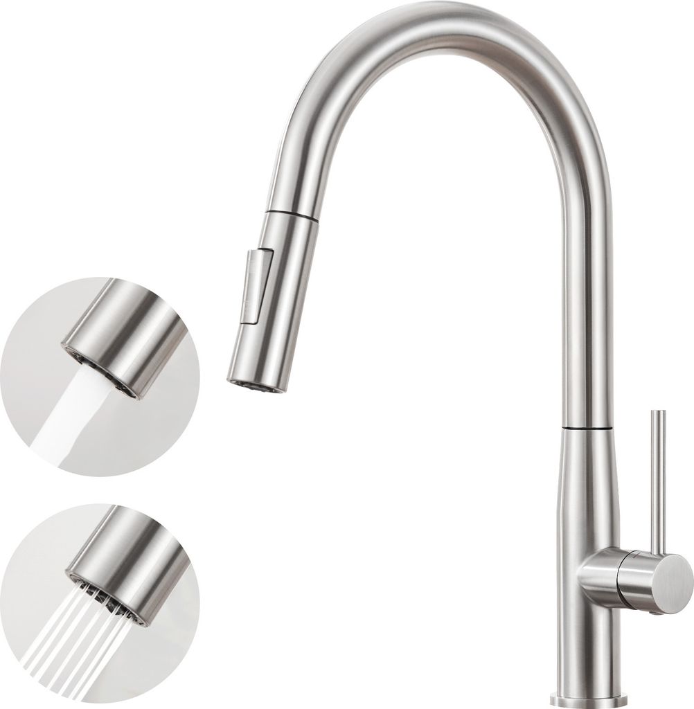 Cecipa MAX ausziehbare Küchenarmatur, Hochdruck Wasserhahn Produktbild 