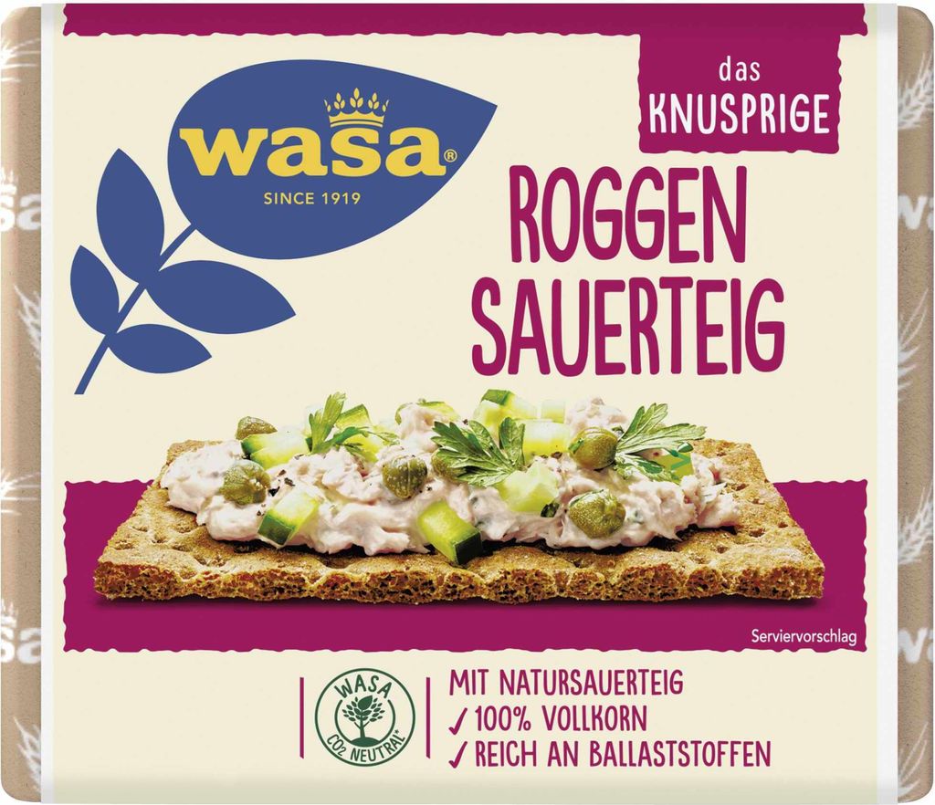 Wasa pain croustillant complet traditionnel au seigle et au Image du produit 