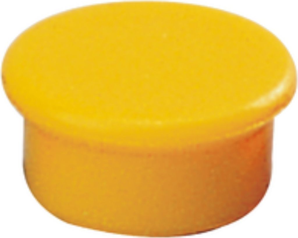 Magnet rund 13mm gelb Packung mit 10 Stück