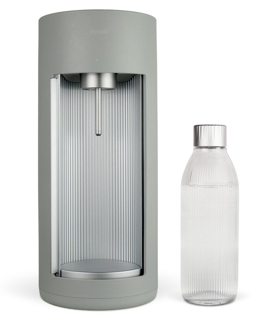 Mysoda Glassy Design-Wassersprudler (Pigeon) mit 1L Produktbild 