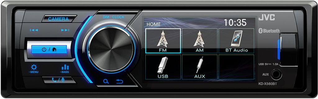 JVC KD-X560BT Black 180 W Bluetooth Obrázok produktu 