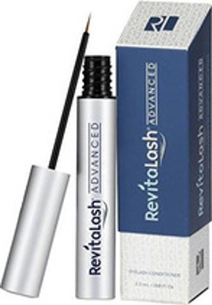A product shot of RevitaLash Advanced Eyelash Conditioner and its packaging.
