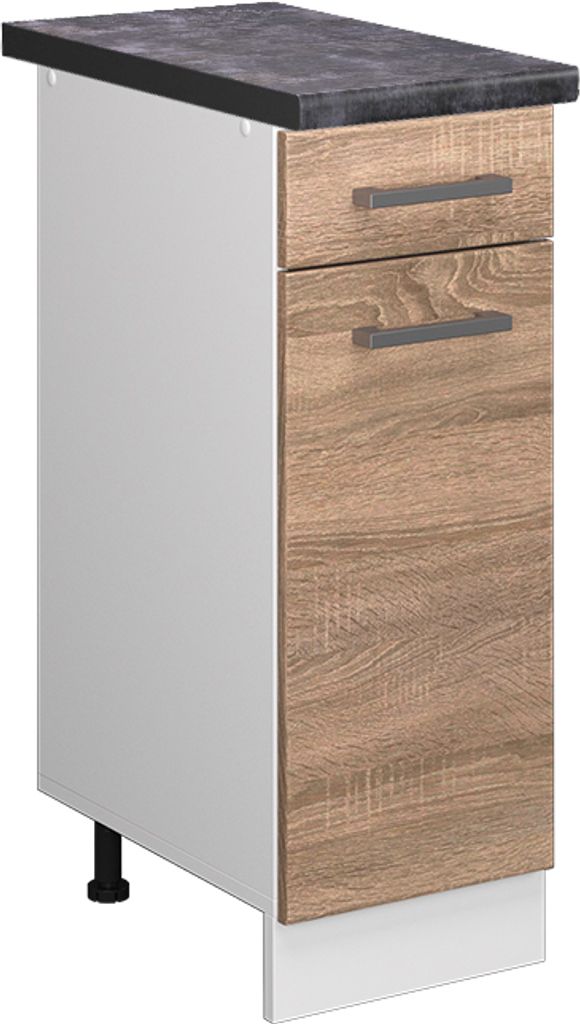 Küchenunterschrank Vicco R-Line Sonoma 30 cm , AP Anthrazit, Model 46124