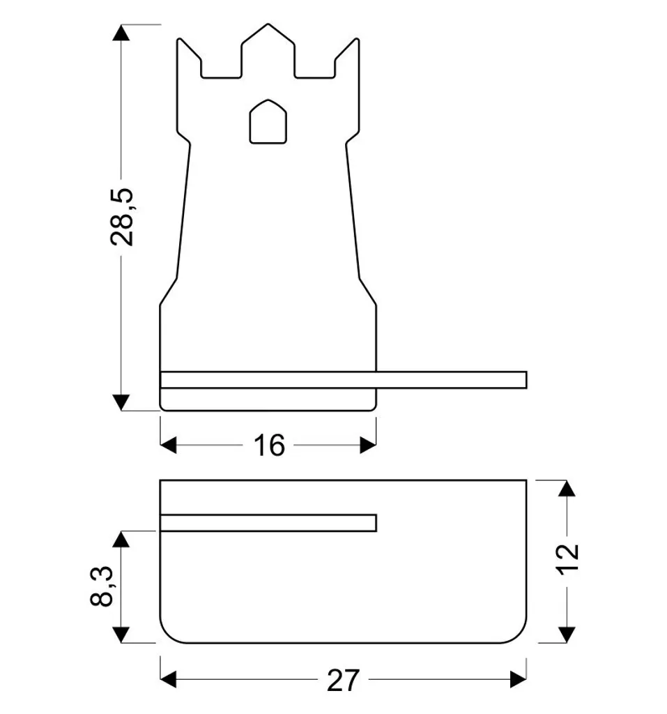 Applique encastrée LED basse consommation TOWER finition moderne et épurée - 2