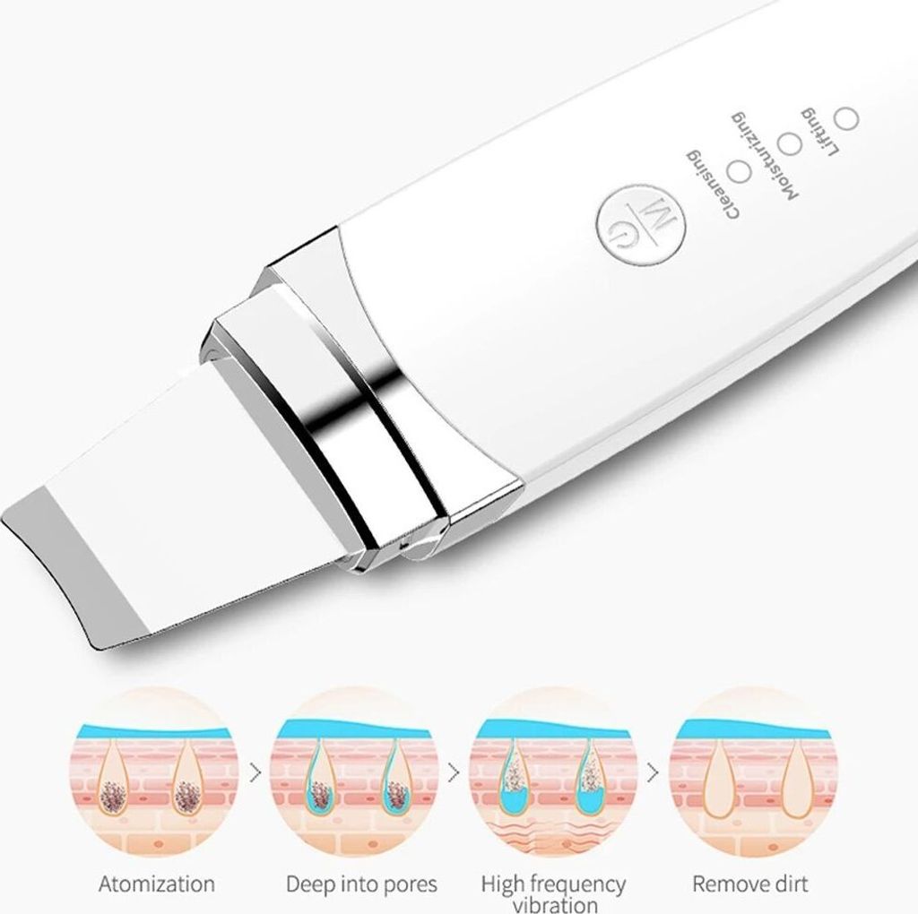 INF Gesichtsreiniger für Ultraschallpeeling Weiß Produktbild 2