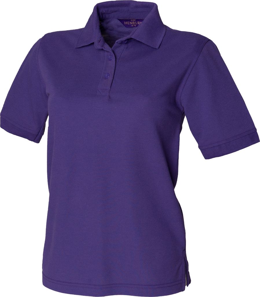 Henbury Damen Polo Shirt RW626 (Large) (Violett)