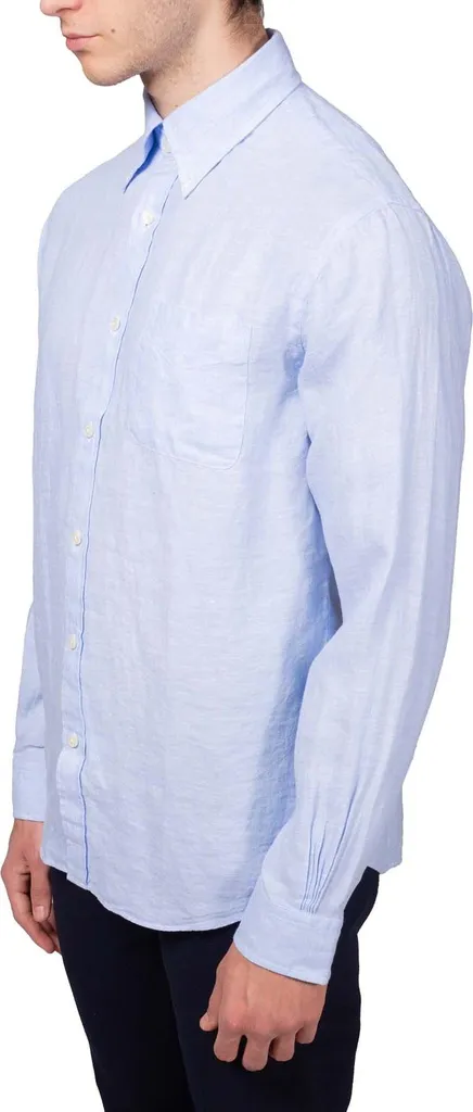 Chemise homme en lin respirant Brooks Brothers S boutonnée haut de gamme
