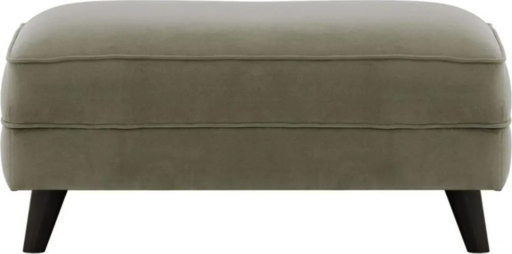 Pouf de Salon Noir Magnus Velluto - Repose-pieds Confort et Design