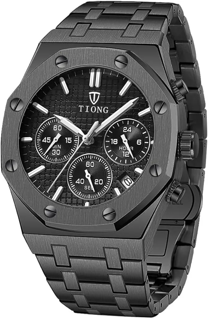 Orologio Uomo Business Acciaio - Cronografo al Quarzo Impermeabile