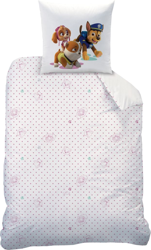 Paw Patrol Mädchen-Bettwäsche 80x80 cm + 135x200 cm · Produktbild 4