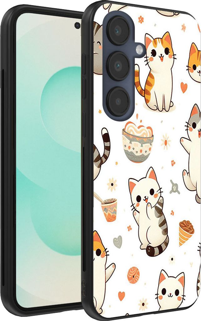 Smartphonica Handyhülle Passend für Samsung Galaxy S25 Plus mit Katzendruck - TPU Rückseite Abdeckung Fall Katze Design