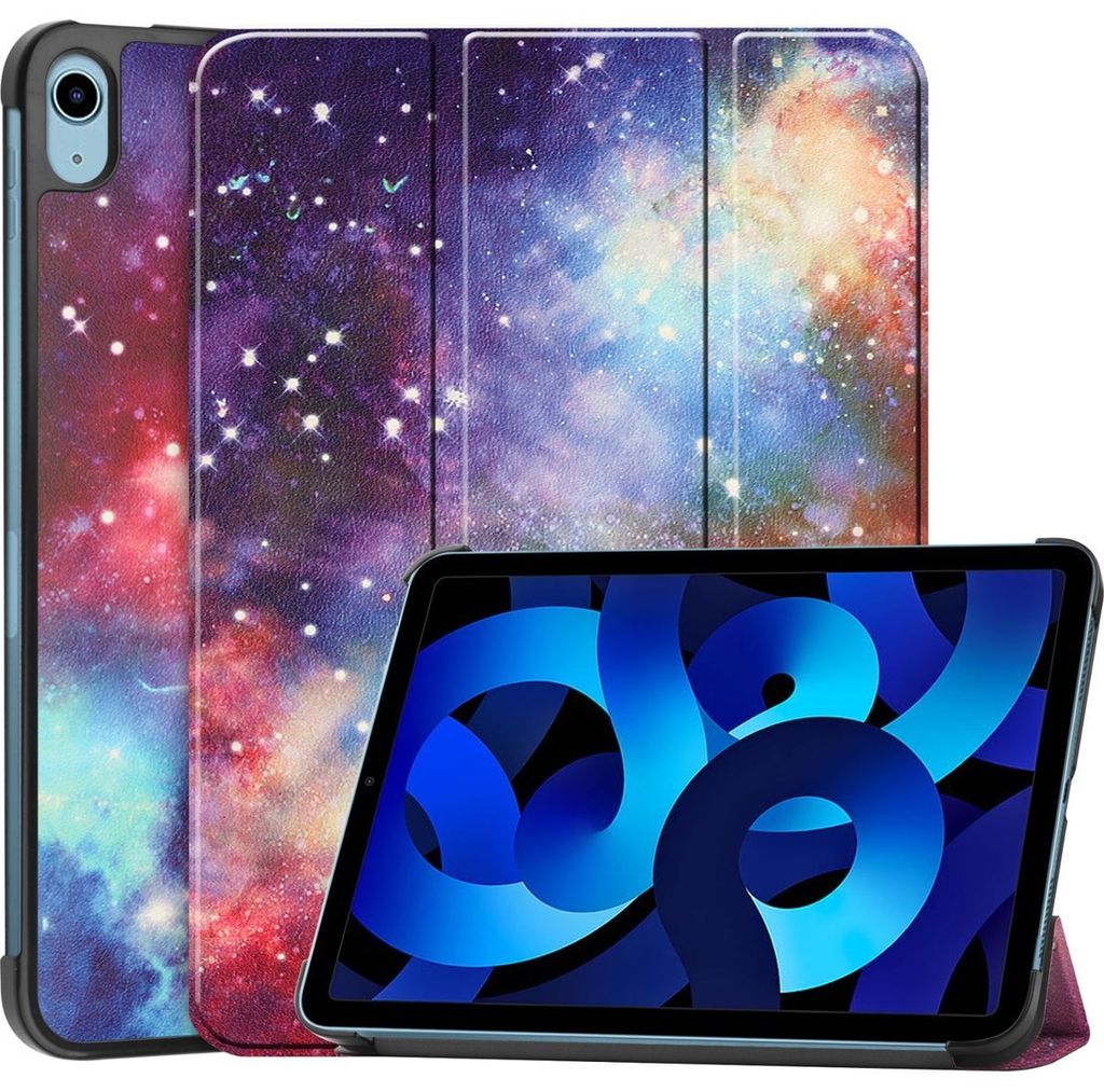 Mobigear Tri-Fold iPad 10 (2022) Hülle Klapphülle - Milky Way Nebula