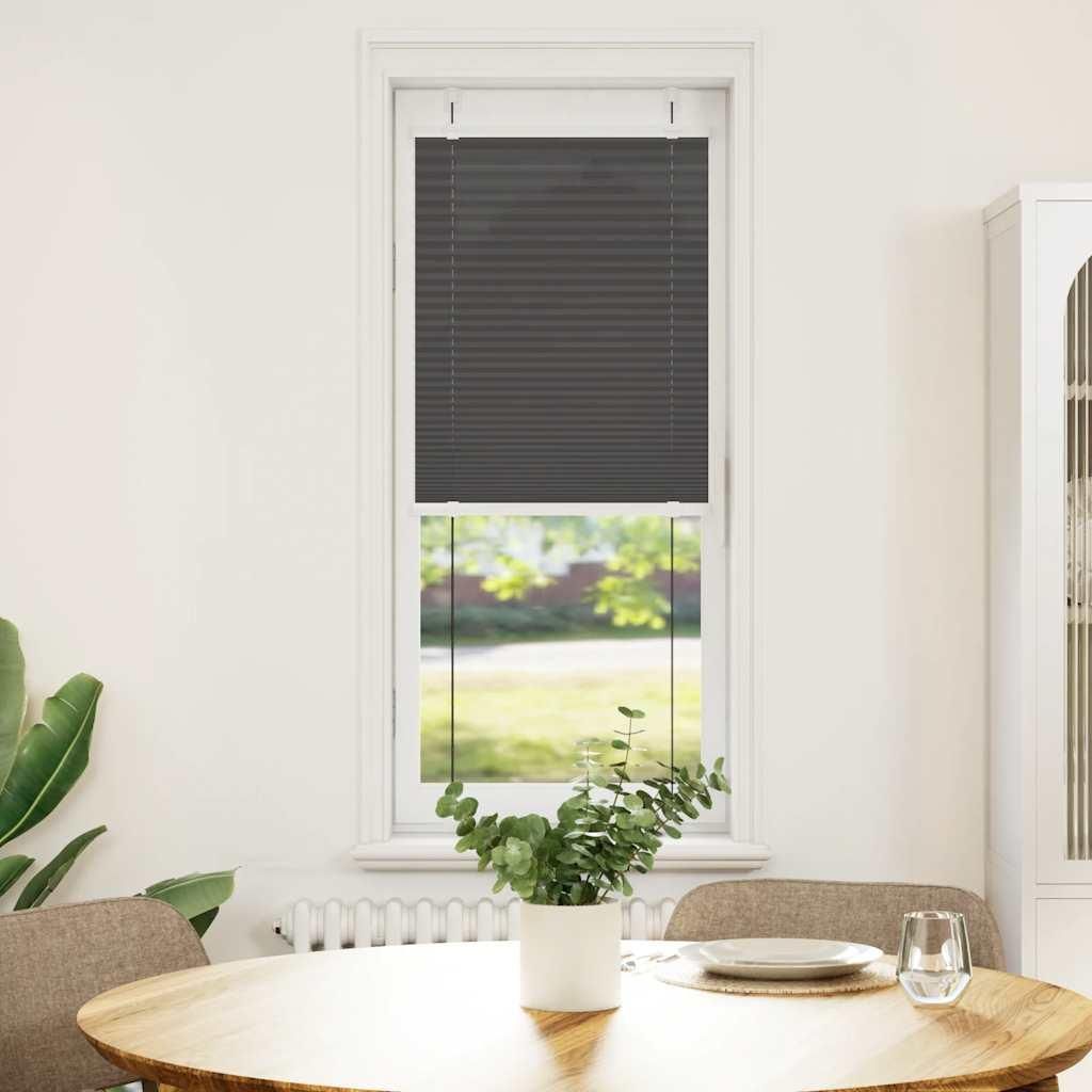 vidaXL Plissee Schwarz 45x100 cm Stoffbreite 44,4 cm Polyester