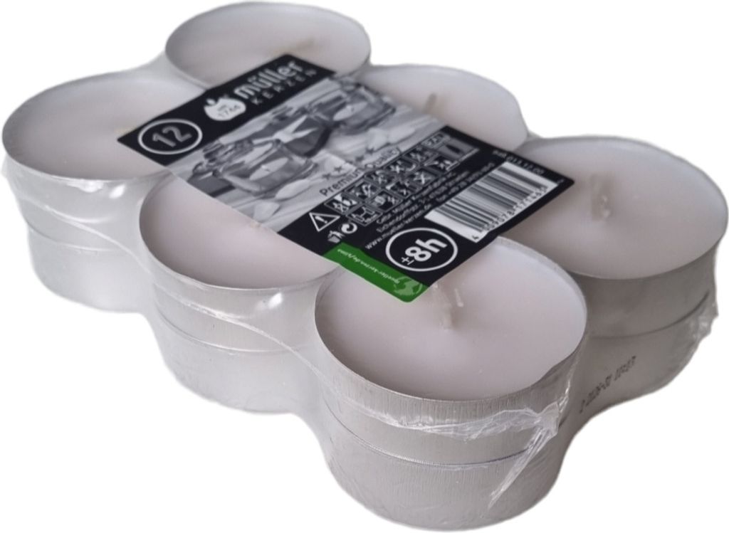 Müller Kerzen 94801312-00, Rund, 8 h, 12 Stück(e) Produktbild 