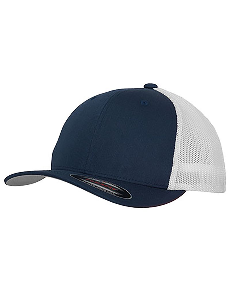 FLEXFIT 6511T | Mesh Trucker 2-Tone Cap / Kappe / Mütze / Hut - Farbe: Navy/White - Größe: L/XL