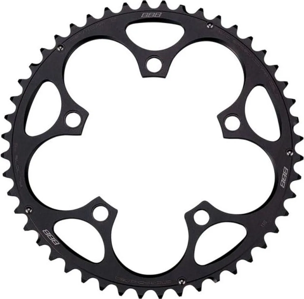 Plateau de vélo route BBB CompactGear 48T compatible Campa noir 110mm
