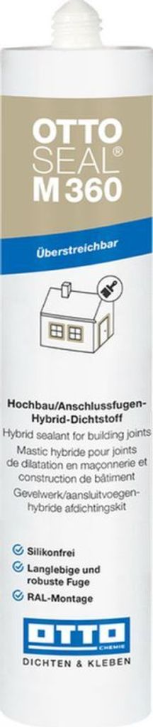 silikonfreie Hybrid-Dichtstoff OTTOSEAL M 360 C01 Weiss 310ml