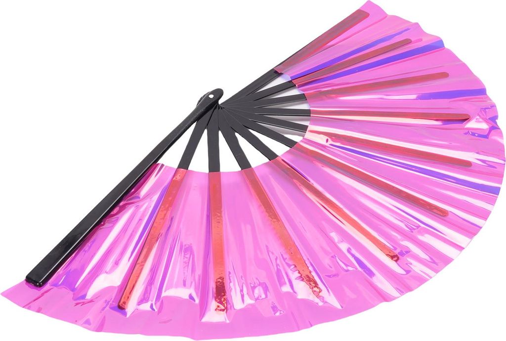 Handfächer aus PVC – Stilvoller, faltbarer, tragbarer Klatschfächer für Festivals, Tanzpartys und Hochzeiten