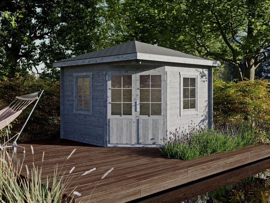 Fjordholz 5-Eck Gartenhaus Modell Evelyn 3A