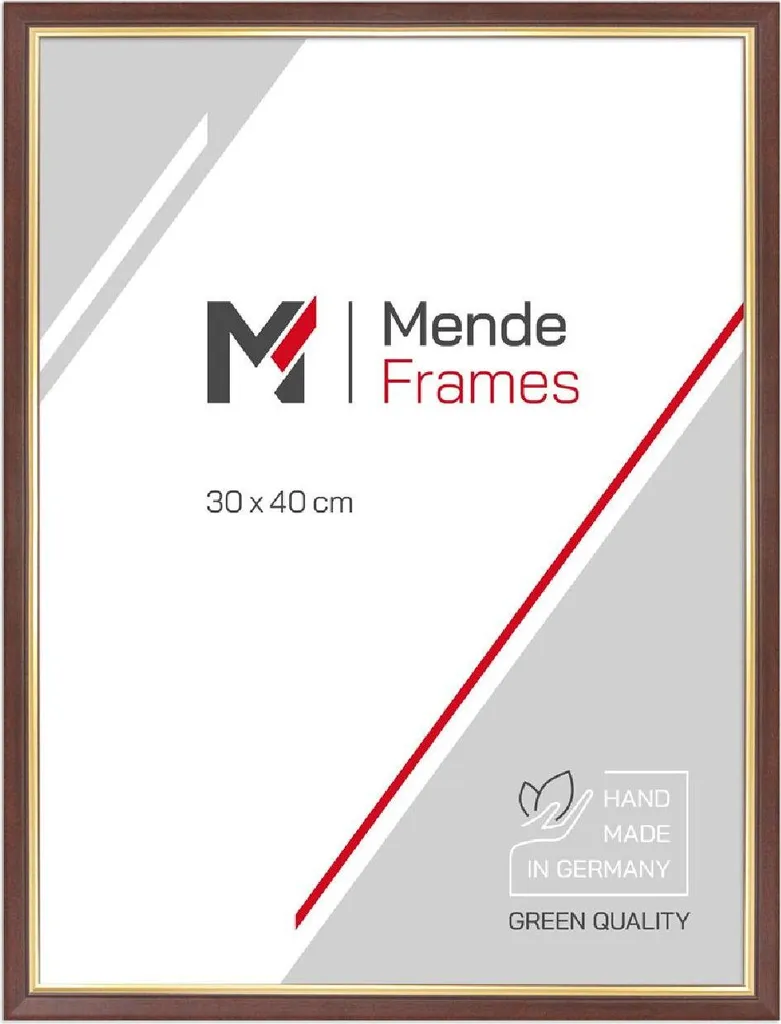 MendeFrames H007 Noce 30x40: Cornice d'Arredo per Interni d'Elite