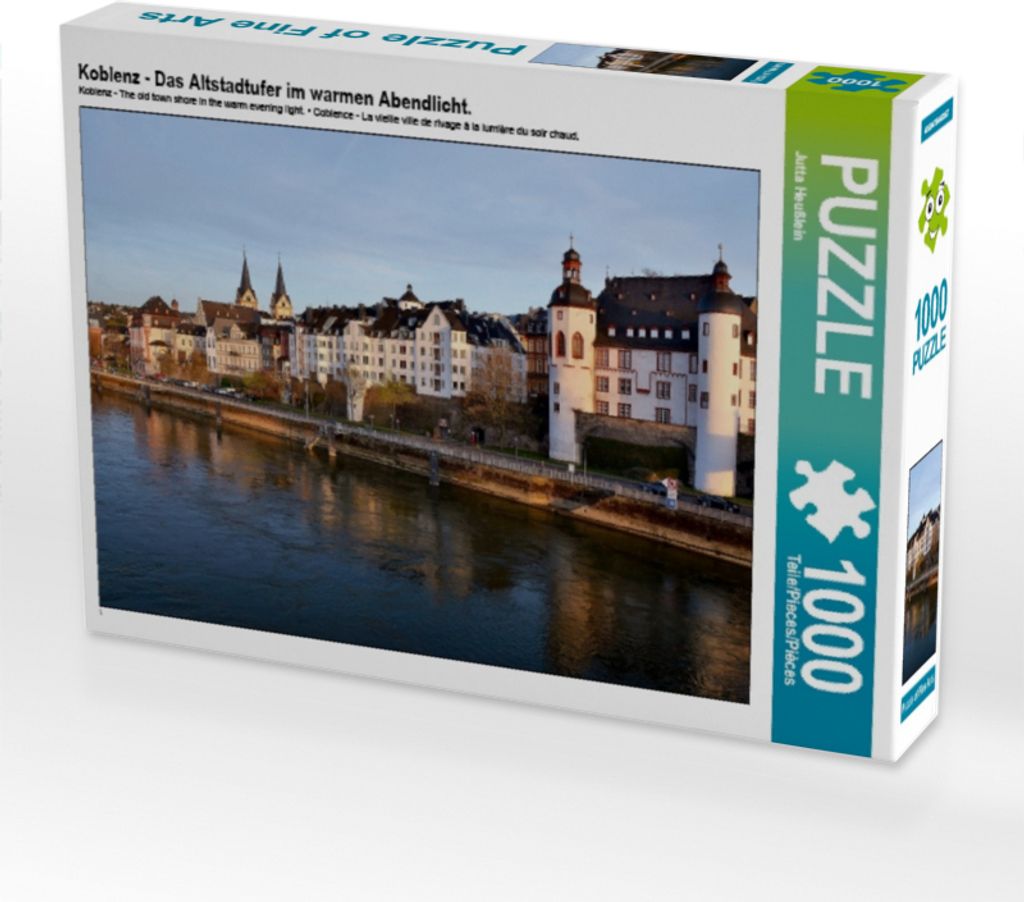 Calvendo Koblenz - Das Altstadtufer im warmen Abendlicht. 1000 Teile Puzzle quer 640x480mm, Heußlein Jutta; 7426691