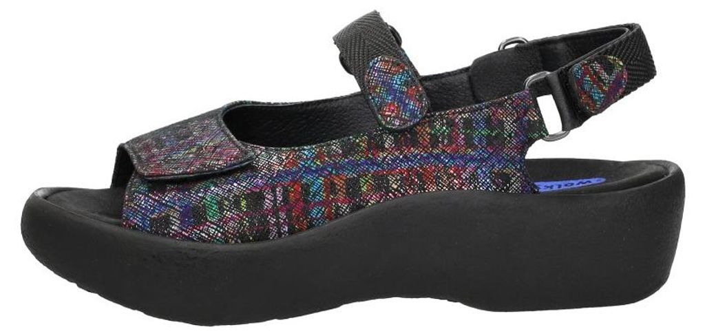 Wolky Jewel Giza  Sandalen Plat - Zwart - Maat 41 Produktbild 