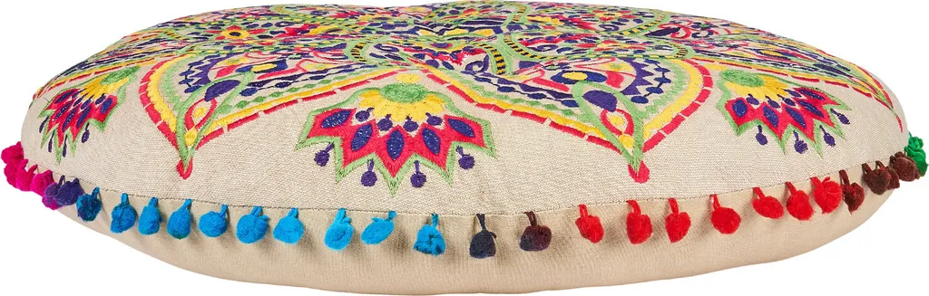 Coussin de sol déhoussable Hakika déco boho avec poignée intégrée - 3