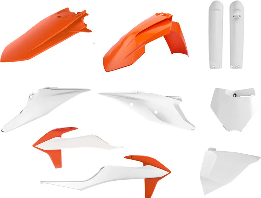 Kit plastique de remplacement KTM SX/SXF Polisport pour rénovation moto