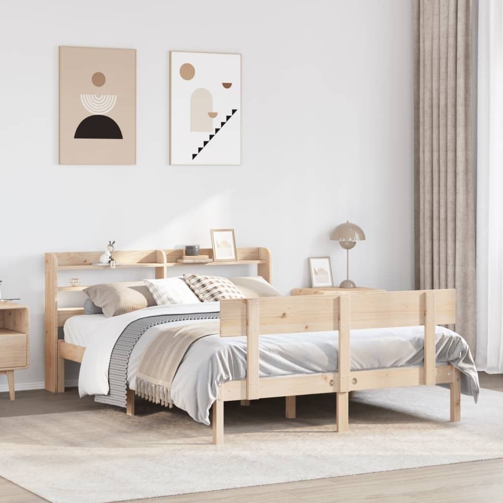 "2026 Promotion" Massivholzbett Schlafzimmer - ohne Matratze - 160x200 cm - Kiefernholz - Polsterbett CC16427