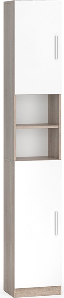 Vicco Koupelnová skříňka Luis, 32 x 190 cm, Sonoma/Bílá Obrázek produktu 