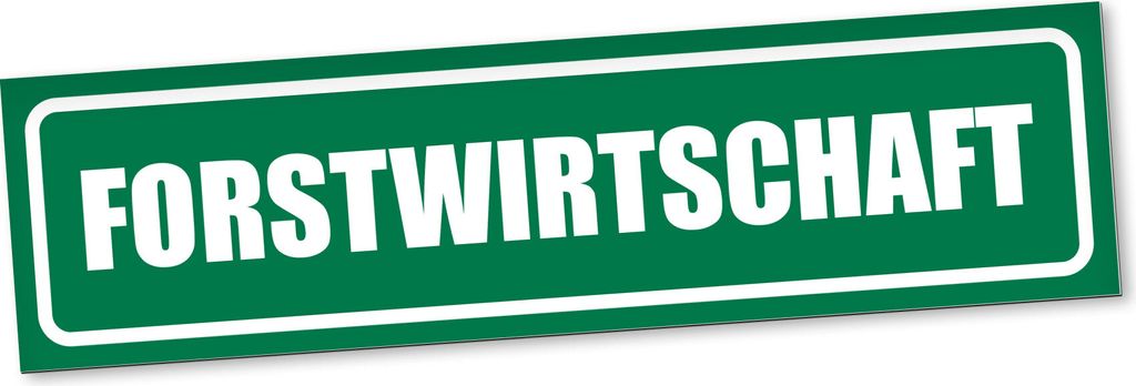 PantherPixel Forstwirtschaft Magnetschild Auto Forstwirt Förster Magnetfolie Geschenkidee 30 x 8 cm REFLEKTIEREND